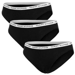 Moteriškos kelnaitės - bikinis Tommy Hilfiger, 3 poros, juodos UW0UW02828 0R7 42055 L kaina ir informacija | Kelnaitės | pigu.lt