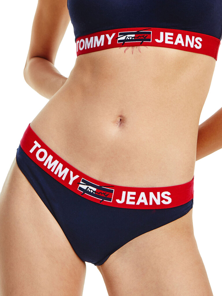 Moteriškos kelnaitės - bikini Tommy Hilfiger, tamsiai mėlynos UW0UW02773 DW5 42222 L kaina ir informacija | Kelnaitės | pigu.lt