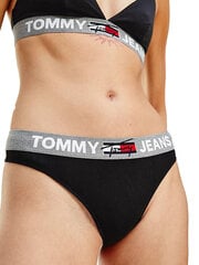 Женские трусики - стринги TOMMY HILFIGER THONG, черные UW0UW02823 BDS 42216 цена и информация | Стринги | pigu.lt