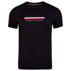 Мужская футболка Tommy Hilfiger T-SHIRT CN SS TEE, черная UM0UM02348 BDS 42070 цена и информация | Футболка мужская | pigu.lt