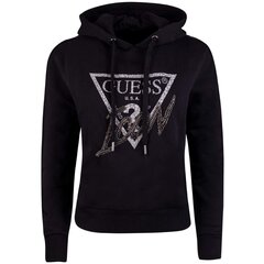 Женская толстовка Guess ICONIC HOOD SWEATSHIRT, черная W2RQ07K68I0 JBLK 41951 цена и информация | Женские кофты | pigu.lt