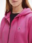 Moteriškas bluzonas Tommy Hilfiger TJW REGULAR HOODIE ZIP THROUGH, fuksijų spalvos DW0DW10135 VTC 41685 S kaina ir informacija | Megztiniai moterims | pigu.lt