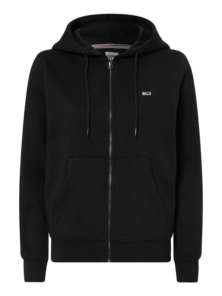 Moteriškas bluzonas Tommy Hilfiger TJW REGULAR HOODIE ZIP THROUGH JUODAS DW0DW10135 BDS 44220 kaina ir informacija | Megztiniai moterims | pigu.lt