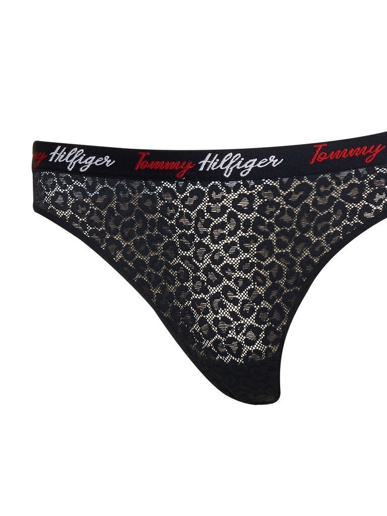 Moteriškos kelnaitės-stringai Tommy Hilfiger THONG 5P, 5 poros, tamsiai mėlynos/baltos/raudonos/rožinės UW0UW03200 0X0 42526 kaina ir informacija | Kelnaitės | pigu.lt