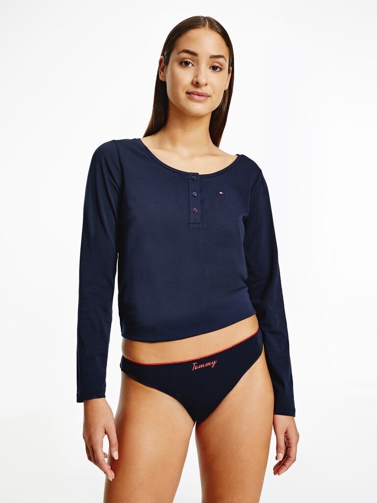 Moteriškos kelnaitės-stringai Tommy Hilfiger THONG 5P, 5 poros, tamsiai mėlynos/baltos/raudonos/rožinės UW0UW03200 0X0 42526 kaina ir informacija | Kelnaitės | pigu.lt