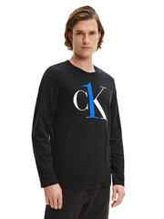 Мужская футболка Calvin Klein S/S CREW NECK L/S, черная 000NM2017E WK8 42547 цена и информация | Мужские футболки | pigu.lt