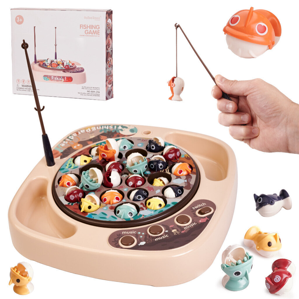 Žaidimas - žvejyba, smėlio spalvos (27 dalys) цена и информация | Lavinamieji žaislai | pigu.lt