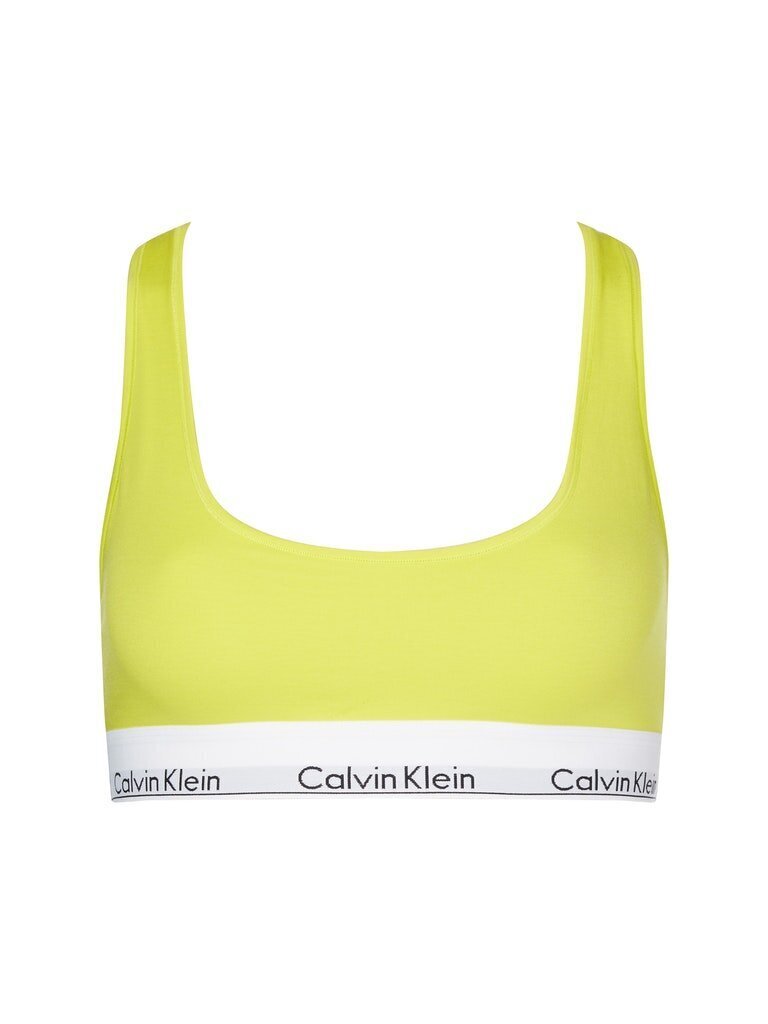 Liemenėlė Calvin Klein BRALETTE, geltona 0000F3785E ZIR 42752 цена и информация | Liemenėlės | pigu.lt