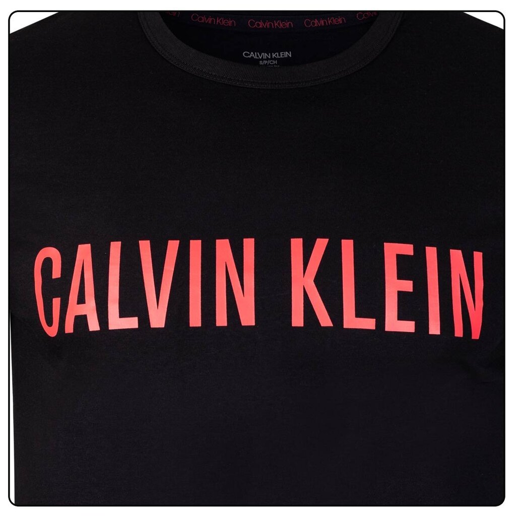 Vyriški marškinėliai CALVIN KLEIN S/S CREW NECK, juodi, 000NM1959E XY8 42509 цена и информация | Vyriški marškinėliai | pigu.lt