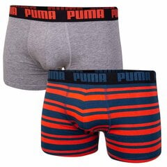 Мужские трусы Puma HERITAGE STRIPE, 2 пары, синие/красные/серые 907838 10 42685 цена и информация | Трусы | pigu.lt