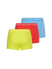 Мужские трусы Calvin Klein LOW RISE TRUNK 3PK, 3 пары, синие/желтые/красные 0000U2664G WHF 42855 цена и информация | Мужские трусы | pigu.lt