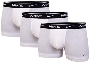 Мужские трусы Nike TRUNK, 3 пары, белые 0000KE1008 MED 43007 цена и информация | Nike Мужское нижнее белье | pigu.lt