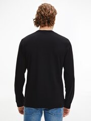 Мужская футболка CALVIN KLEIN L/S CREW NECK, черная 000NM2171E UB1 42553 цена и информация | Мужские футболки | pigu.lt