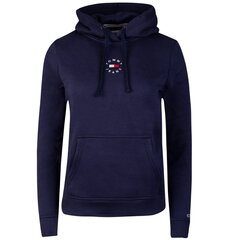 Moteriškas džemperis Tommy Hilfiger TJW REG TINY TOMMY 2 HOODIE, tamsiai mėlynas DW0DW11351 C87 42492 kaina ir informacija | Megztiniai moterims | pigu.lt