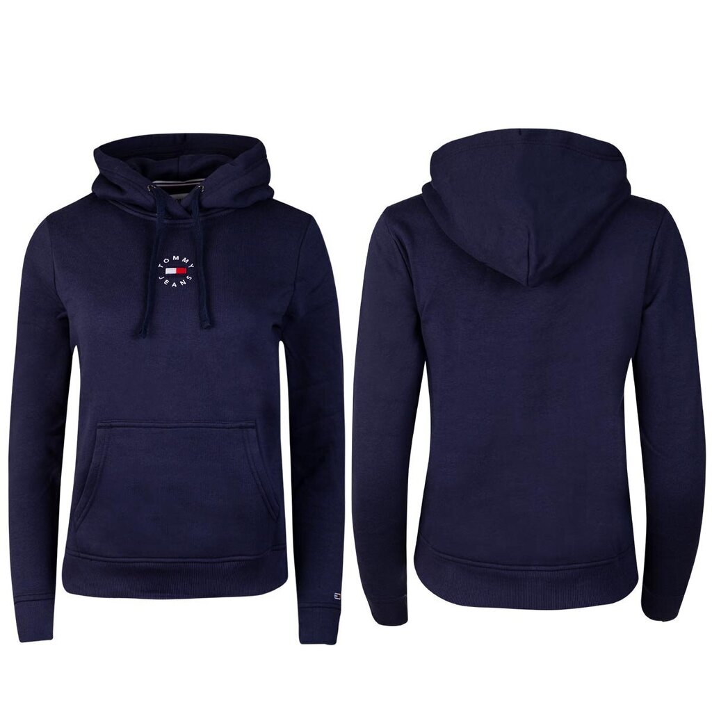 Moteriškas džemperis Tommy Hilfiger TJW REG TINY TOMMY 2 HOODIE, tamsiai mėlynas DW0DW11351 C87 42492 цена и информация | Megztiniai moterims | pigu.lt