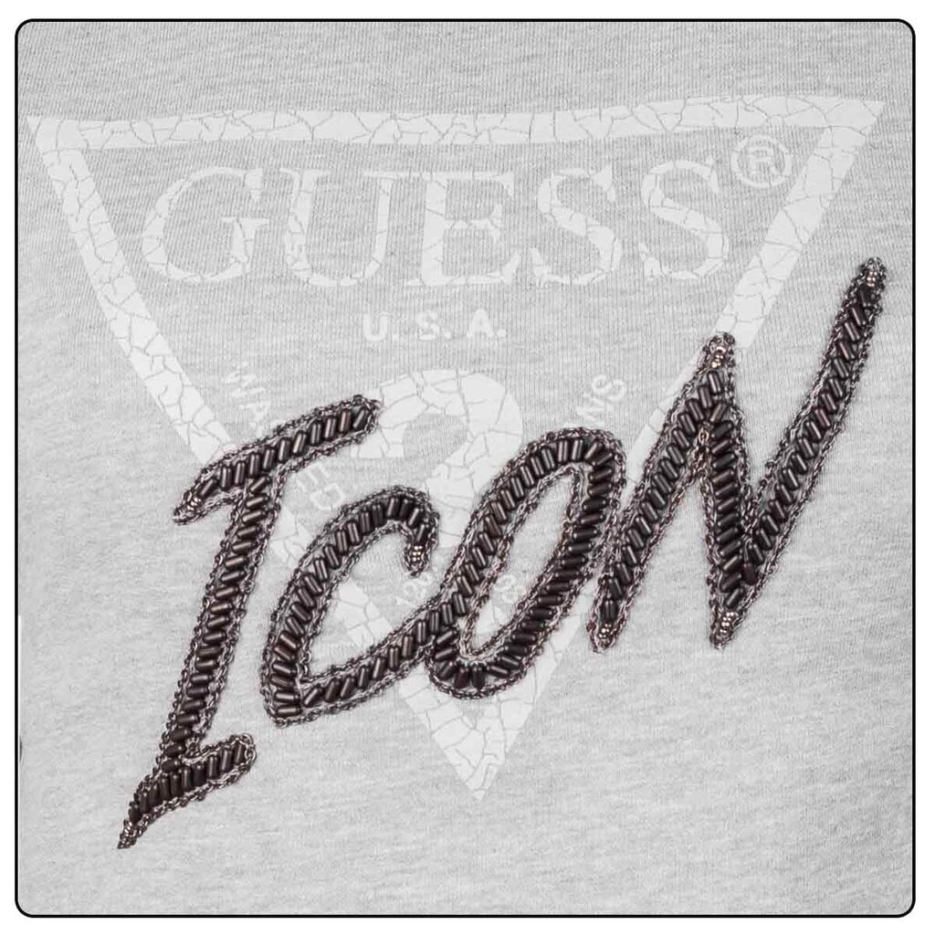 Moteriškas bluzonas Guess CN ICON SWEATSHIRT, pilkas W2RQ20K68I0 LHY 42805 kaina ir informacija | Megztiniai moterims | pigu.lt