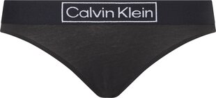 Moteriškos kelnaitės - stringai Calvin Klein THONG, juodos 000QF6774E UB1 43926 L kaina ir informacija | Kelnaitės | pigu.lt