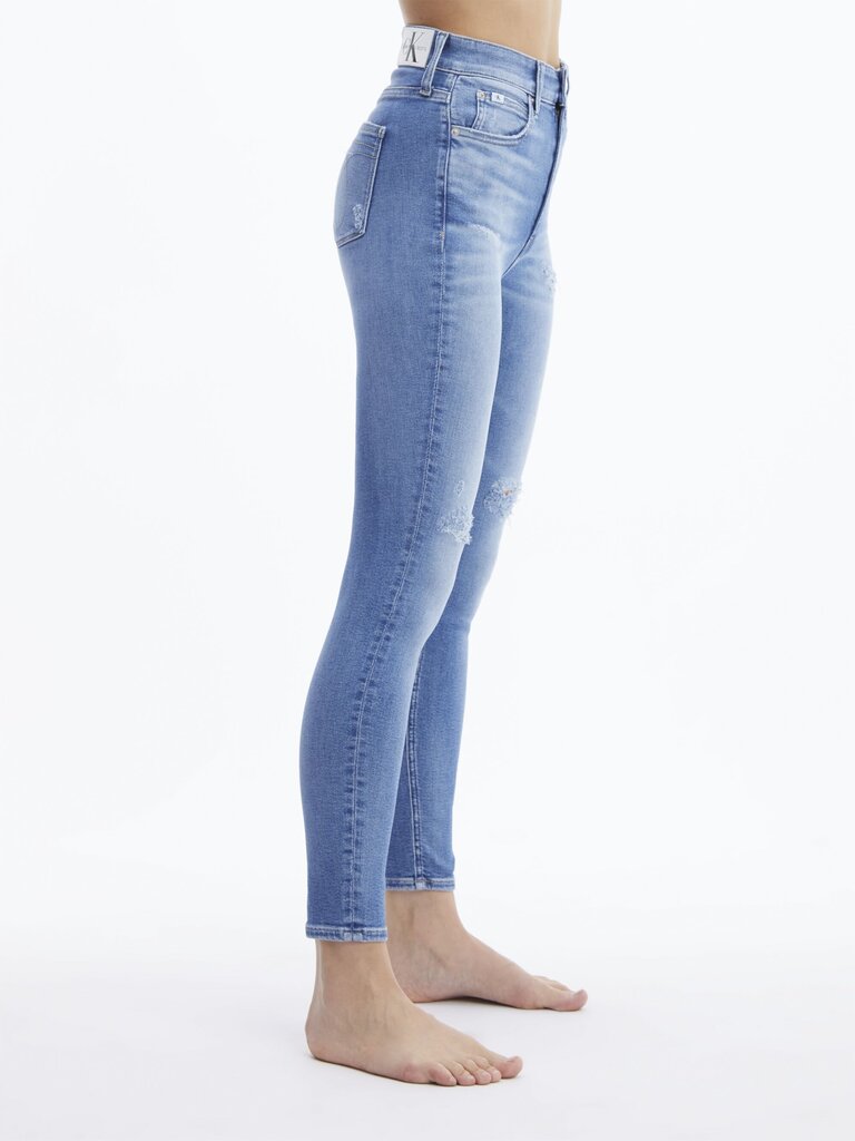 Moteriški džinsai Calvin Klein HIGH RISE SKINNY ANK DENIM J20J218620 1A4 43788 26 kaina ir informacija | Kelnės moterims | pigu.lt