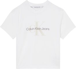 Moteriški marškinėliai Calvin Klein T-SHIRT SEASONAL MONOGRAM BABY TEE WHITE J20J218852 YAF 43793 M kaina ir informacija | Marškinėliai moterims | pigu.lt