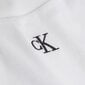 Moteriški marškinėliai Calvin Klein T-SHIRT TOP CK RIB CROPPED SLIM, balti,J20J218337 YAF 43929 M kaina ir informacija | Marškinėliai moterims | pigu.lt