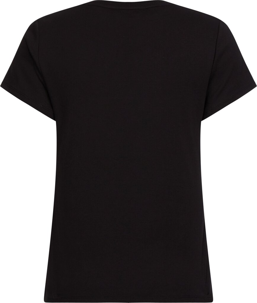 Moteriški marškinėliai Tommy Hilfiger T-SHIRT SLIM ROUND-NK TOP SS BLACK WW0WW27945 BDS 43715 kaina ir informacija | Marškinėliai moterims | pigu.lt