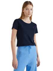 Женская футболка Tommy Hilfiger SLIM ROUND-NK TOP SS, темно-синяя WW0WW27945 DW5 43896 цена и информация | Футболка Мы здесь | pigu.lt