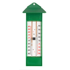 Аналоговый максимально-минимальный термометр TFA 10.3015.04, зеленый цена и информация | Метеорологические станции, термометры | pigu.lt