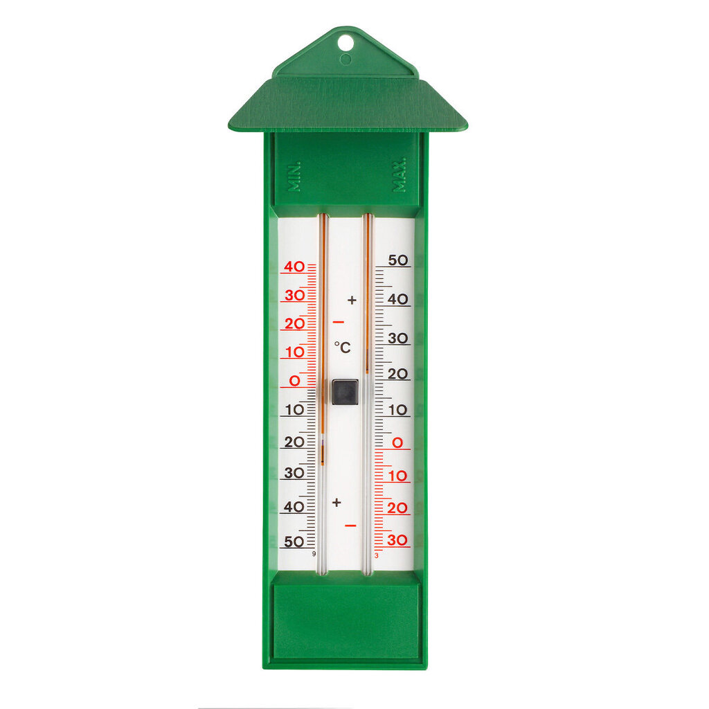 Analoginis maksimalus minimalus termometras TFA 10.3015.04, žalias цена и информация | Meteorologinės stotelės, termometrai | pigu.lt