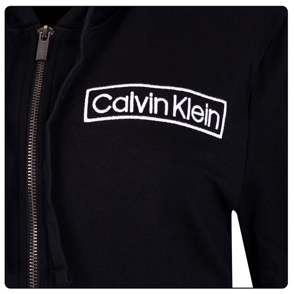 Moteriškas džemperis Calvin Klein L/S HOODIE, juodas, 000QS6801E UB1 43978 kaina ir informacija | Megztiniai moterims | pigu.lt