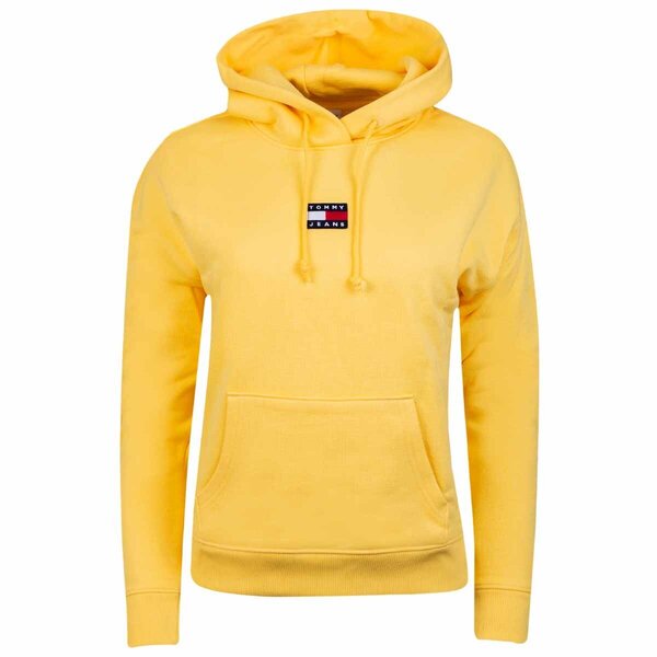 Женская толстовка Tommy Hilfiger TJW TOMMY CENTER BADGE HOODIE, желтая  DW0DW10403 ZGF 43253 цена | pigu.lt