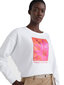 Moteriškas džemperis Tommy Hilfiger RLX FLORAL OPEN-NK SWEATSHIRT WHITE WW0WW33496 YCF 43711 цена и информация | Megztiniai moterims | pigu.lt