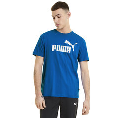 Vyriški marškinėliai Puma ESS LOGO TEE, mėlyni 586666 58 43 309 kaina ir informacija | Vyriški marškinėliai | pigu.lt