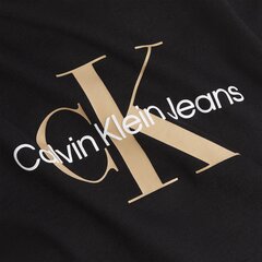 Женская футболка Calvin Klein T-SHIRT SEASONAL MONOGRAM BABY TEE BLACK J20J218852 BEH 43795 цена и информация | Футболка Мы здесь | pigu.lt