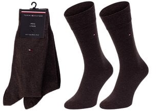 Vyriškos kojinės Tommy Hilfiger, 2 poros, rudos, 371111 778 44445 kaina ir informacija | Vyriškos kojinės | pigu.lt