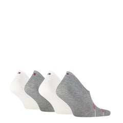 Мужские носки Tommy Hilfiger НОСКИ, 4 пары, белые/серые 701218307 002 44471 цена и информация | Мужские носки | pigu.lt