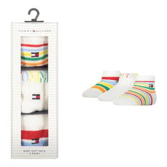 Vyriškos kojinės Tommy Hilfiger 3 poros, baltos spalvos 701218362 001 44412 kaina ir informacija | Kojinės, pėdkelnės berniukams | pigu.lt