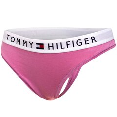 Moteriškos kelnaitės - stringai Tommy Hilfiger THONG, rožinės UW0UW01555 VUN 44075 kaina ir informacija | Kelnaitės | pigu.lt