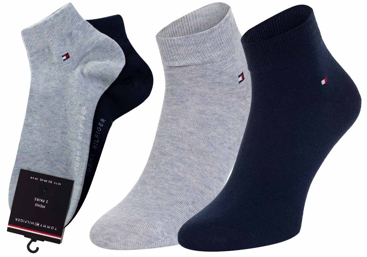 Kojinės vyrams Tommy Hilfiger 342025001 037 44433, mėlynos, 2 poros, kaina ir informacija | Vyriškos kojinės | pigu.lt