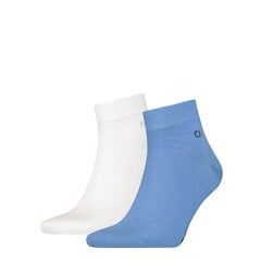 Vyriškos kojinės Calvin Klein, 2 poros, baltos / mėlynos, 701218706 008 44561 kaina ir informacija | Vyriškos kojinės | pigu.lt
