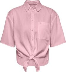 Moteriški marškiniai Tommy Hilfiger TJW FRONT TIE SHIRT, rožiniai DW0DW12900 THE 44863 kaina ir informacija | Marškinėliai moterims | pigu.lt