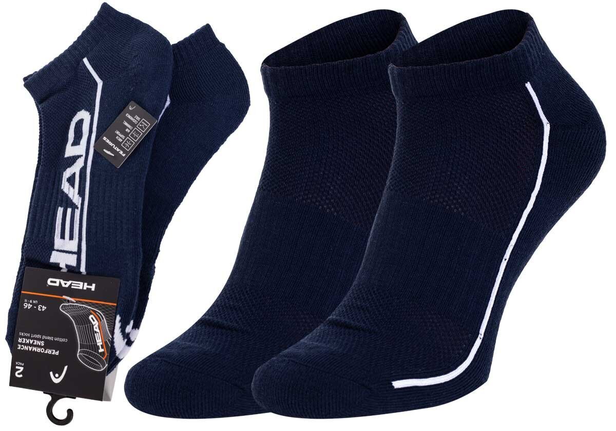 Vyriškos kojinės HEAD PERFORMANCE SNEAKER 2 poros, tamsiai mėlynos spalvos 791018001 007 44681 kaina ir informacija | Vyriškos kojinės | pigu.lt