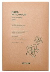 Успокаивающая маска для лица Okra Phyto Mucin, 23 мл, 10 шт. цена и информация | Маски для лица, патчи для глаз | pigu.lt