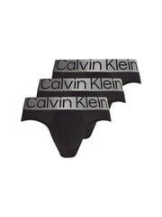 Мужские трусы Calvin Klein SLIPY HIP BRIEF 3 пары, черные 000NB3073A 7V1 45030 цена и информация | Трусы | pigu.lt