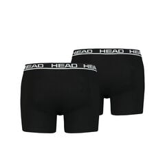 Мужские трусы HEAD BASIC BOXER 2 пары, черные 701202741 005 44735 цена и информация | Трусы | pigu.lt