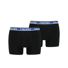 Мужские трусы HEAD BASIC BOXER 2 пары, черные 701202741 008 44727 цена и информация | Трусы | pigu.lt