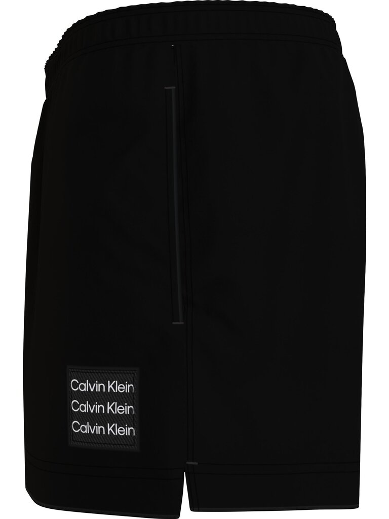 Šortai-maudymosi vyriški Calvin Klein MEDIUM DRAWSTRING, juodi KM0KM00712 BEH 45165 цена и информация | Vyriški šortai | pigu.lt