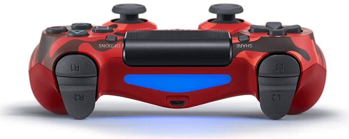 Games World PS4 Doubleshock 4 V2 bevielis žaidimų pultelis / valdiklis, kamufliažinis raudonas, skirtas PS4 / PS5 / Android / iOS цена и информация | Žaidimų pultai  | pigu.lt