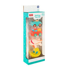 Smiki резиновые игрушки для ванны Транспортные средства, 4 шт. цена и информация | Игрушки для малышей | pigu.lt