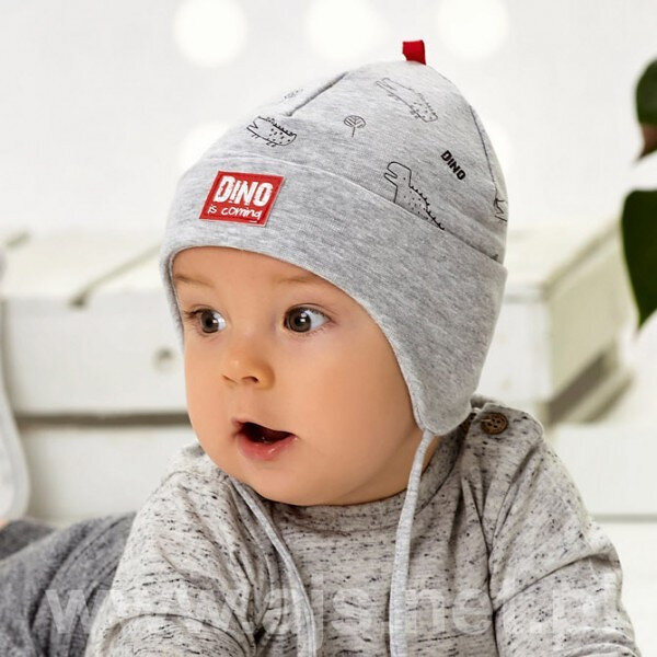 Kepurė kūdikiams, pilka kaina ir informacija | Kepurės, pirštinės, kaklaskarės kūdikiams | pigu.lt