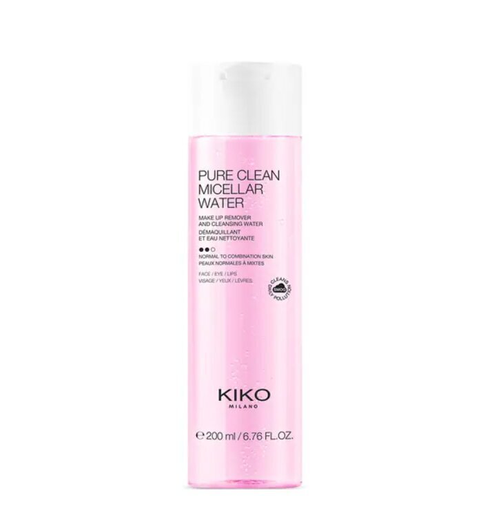 Micelinis vaduo Kiko Milano Pure Clean Micellar Water, 200ml цена и информация | Veido prausikliai, valikliai | pigu.lt